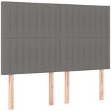  Box spring postelja z vzmetnico temno siva 140x200 cm blago, (20899805) | Shoptok.si