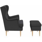  Fotelja s footstoolom 2 kom. Tamnosiva Bouclé | shoptok.hr