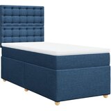  Krevet s oprugama i madracem plavi 90 x 200 cm od tkanine | shoptok.hr