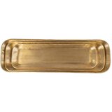 Ixia Metalni ukrasni pladnjevi 3 kom 14x48 cm Grau – | shoptok.hr