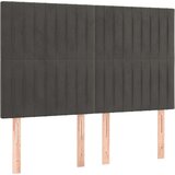  Krevet s oprugama i madracem tamnosivi 140x200 cm baršunasti | shoptok.hr