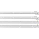  Klizač za ladice 12 pcs Bijelo 350 mm Čelik | shoptok.hr