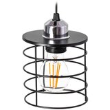 Toolight Viseća stropna svjetiljka trostruka metalna Loft Crni 392204 | shoptok.hr