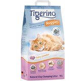 Tigerino Nuggies mačji pijesak - 2 x 14 l Nuggies mačji pijesak krupni - miris baby pudera Cijene