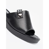 SEASTAR Black openwork platform flip-flops | Shoptok.si