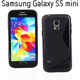  Gumijasti / gel etui S-Line za Samsung Galaxy S5 mini - črni Cene