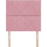 vidaXL Roza žametno vzglavje z dizajnom diamantnih blokov 100 cm, Roza žametno vzglavje z dizajnom diamantnih blokov 200 cm, (22080549) | Shoptok.si