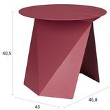 Zuiver Kovinska okrogla stranska mizica 45x46 cm Foldy – | Shoptok.si