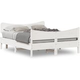 Furnova Posteljni okvir brez vzmetnice bel 140x190 cm trdna borovina, (21938390) | Shoptok.si