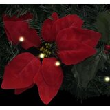  Božićni luk s LED svjetlima zeleni 90 cm PVC | shoptok.hr