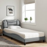  Krevet s madracem Hvar svjetlosivi 90x200cm tkanina | shoptok.hr
