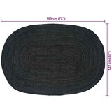  Tepisi za područja Tamnosiva 122 x 183 cm Juta | Eponuda.ba