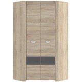 CARRYHOME Kotna Omara Za Oblačila Yoop, Barva Hrasta, Antracit | Shoptok.si