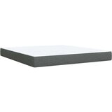 vidaXL Okvir kreveta s oprugama i madrac svjetlosivi 180x200cm tkanina | shoptok.hr