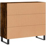  Komoda boja dimljenog hrasta 90 x 34 x 80 cm konstruirano drvo | shoptok.hr