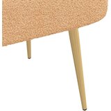 Oblikovana klupa s naslonjačem Bež 110 x 60 x 76 cm Bouclé | shoptok.hr
