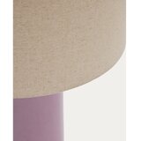 Kave Home Ljubičasta/bež stolna lampa s tekstilnim sjenilom (visina 52 cm) Toneric – | shoptok.hr
