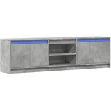 TV ormarić s LED svjetlima boja betona 180x34x50 cm drveni | Eponuda.ba