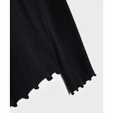 Sinsay Pamučna bluza dugih rukava s ukrasnim volanom | shoptok.hr