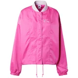Nike Sportswear Prehodna jakna 'AIR' svetlo siva / neonsko roza