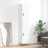  Visoka komoda bijeli 34 5x34x180 cm od konstruiranog drva | shoptok.hr