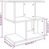  Noćni ormarići 2 kom boja dimljenog hrasta 50x30x51 5 cm drveni | shoptok.hr