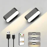 2x brezžična LED stenska svetilka z daljincem
