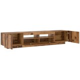 TV ormarić LED boja drva 200x35x40 cm konstruirano drvo | shoptok.hr