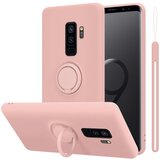 Cadorabo Ohišje, združljiv s Samsungom v tekoči roza barvi - zaščitni pokrov iz fleksibilnega silikona TPU z obročem, (20591364) | Shoptok.si