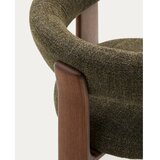Kave Home Kaki zelen in rjav jedilni stol iz masivnega jesena Granite – | Shoptok.si