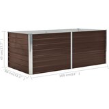  Povišena vrtna gredica 160 x 80 x 45 cm pocinčani čelik smeđa | Eponuda.ba