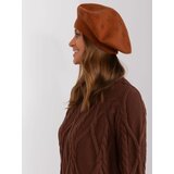 Fashion Hunters Light brown women's knitted beret Cene