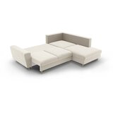 Cosmopolitan Design Bež baršunasti sklopiva/s prostorom za odlaganje kutna garnitura (s desnim kutom/u obliku slova L) Kyoto – | shoptok.hr