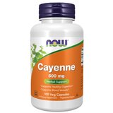 Now Foods Kajenski poper - Cayenne NOW, 500 mg (100 kapsul) | Shoptok.si