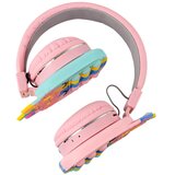 OXE Bluetooth brezžične otroške slušalke Pop It, samorog, roza | Shoptok.si