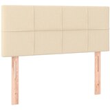 Maison Chic posteljno vzglavje - vzglavna omarica - nočna omarica krem 90x5x78/88 cm blago, (21705331) Cene