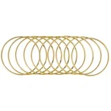 Kovinski obroči, 15 cm, zlati, set 10, (20633985)