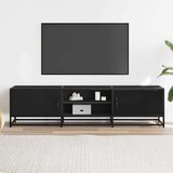 TV ormarić crni 160x35x41 cm Konstruirano drvo i metal | shoptok.hr