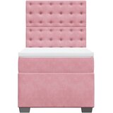 Box spring krevet s madracem ružičasti 90x190 cm baršunasti | shoptok.hr