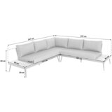 Beldano Lounge Garnitura Manoca, Siva, Les Akacije, 4-Delni Set | Shoptok.si