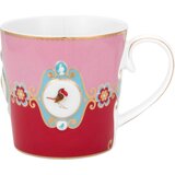 Pip Studio Love Birds - velika skodelica - Rdeča/roza Cene