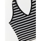 Sinsay Pamučni prugasti halter top | shoptok.hr