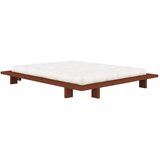 Karup Design Zakonska postelja iz masivnega bora brez vzglavja z letvenim dnom 180x200 cm v barvi terakote Japan – | Shoptok.si