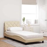  Krevet s madracem krem 80 x 200 cm od tkanine | shoptok.hr