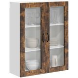  Zidni stakleni ormarić LUCCA Dimljeni hrast 80 x 31 x 100 cm | Eponuda.com