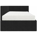  Kutni krevetni okvir s madracem 2 kom. Crna 100 x 200 cm Baršun | Shoptok.si