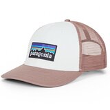 Patagonia Kape s šiltom P-6 LOGO TRUCKER HAT Bela u