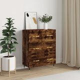 vidaXL Komoda boja dimljenog hrasta 69 5x34x90 cm konstruirano drvo Cijene