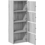 vidaXL Knjižna omara siva sonoma 40x24x102 cm inženirski les | Shoptok.si