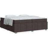  Krevetna konstrukcija Tamno smeđa 200 x 200 cm tkanina | shoptok.hr